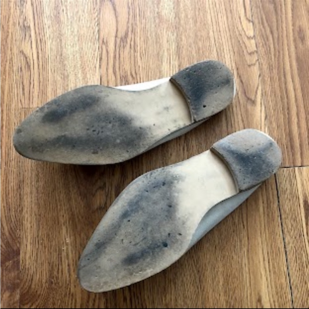 Everlane Suede Beige Mules Slip On Loafers - Picture 4 of 5